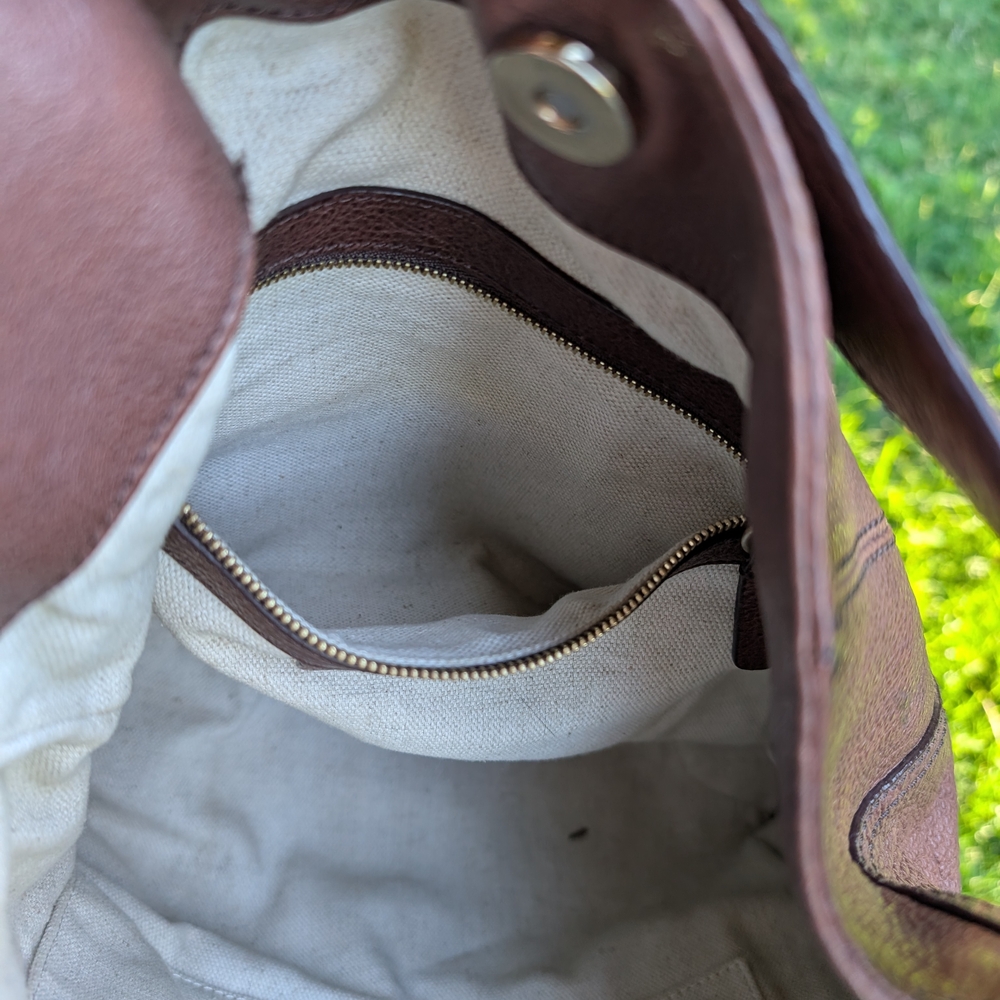 Michael Kors Brown Pebbled Leather Shoulder Bag - Picture 9 of 11